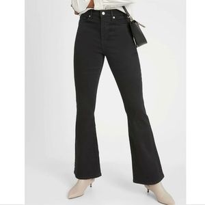 Banana Republic Black Jeans High Rise Slim Flare